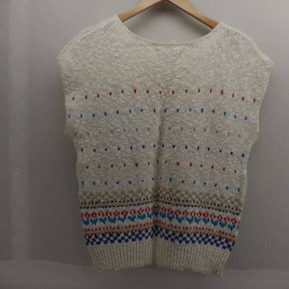 Vintage Alfred Dunner Womens Sweater Vest Size Large 80s 90s Hearts Valentines - Picture 3 of 4